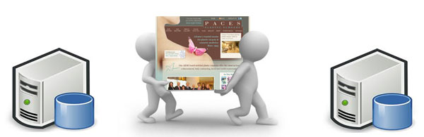 Three-step website transfer